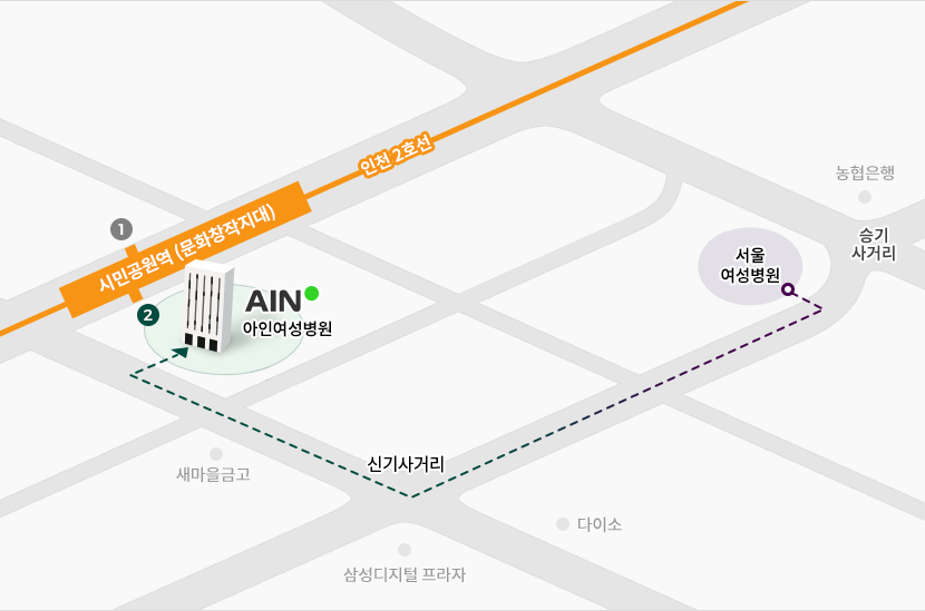 인천 2호선 시민공원역 직접연결